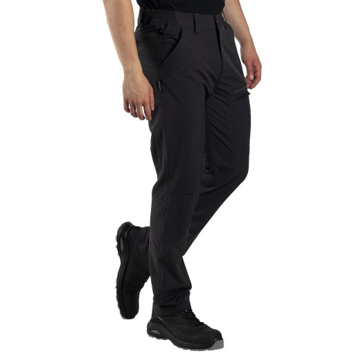 PANTHER TRACK PANTS, elastic functional pants, dark gray