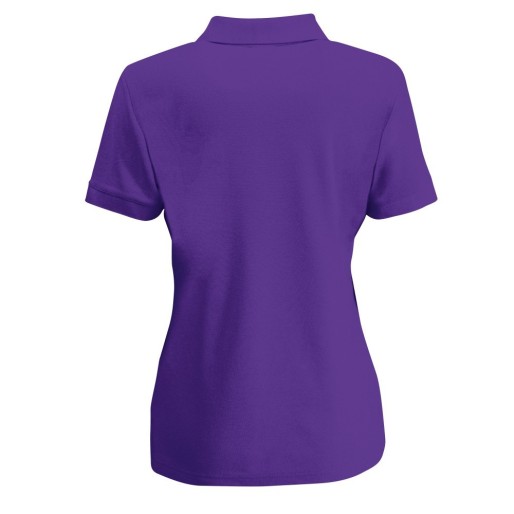 Fruit of the Loom, 65/35 Ladies Polo, women's polo shirt, purple, L
