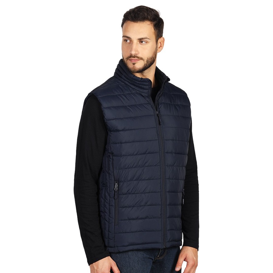NOVA MEN, unisex padded winter vest, blue