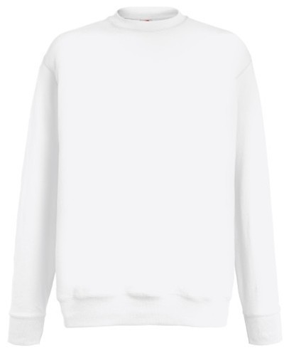Fruit of the Loom, Lightweight Set-in Sweat, Classic Lightweight Men's Hoodie, White, S
