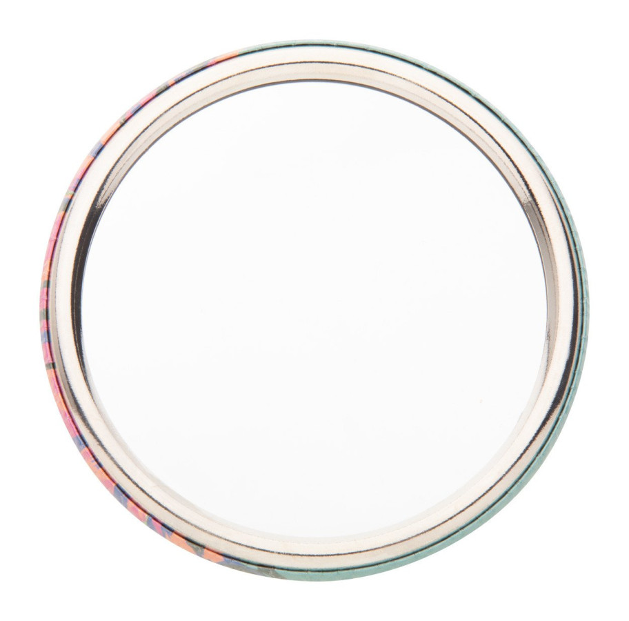 BeautyBadge pin button pocket mirror