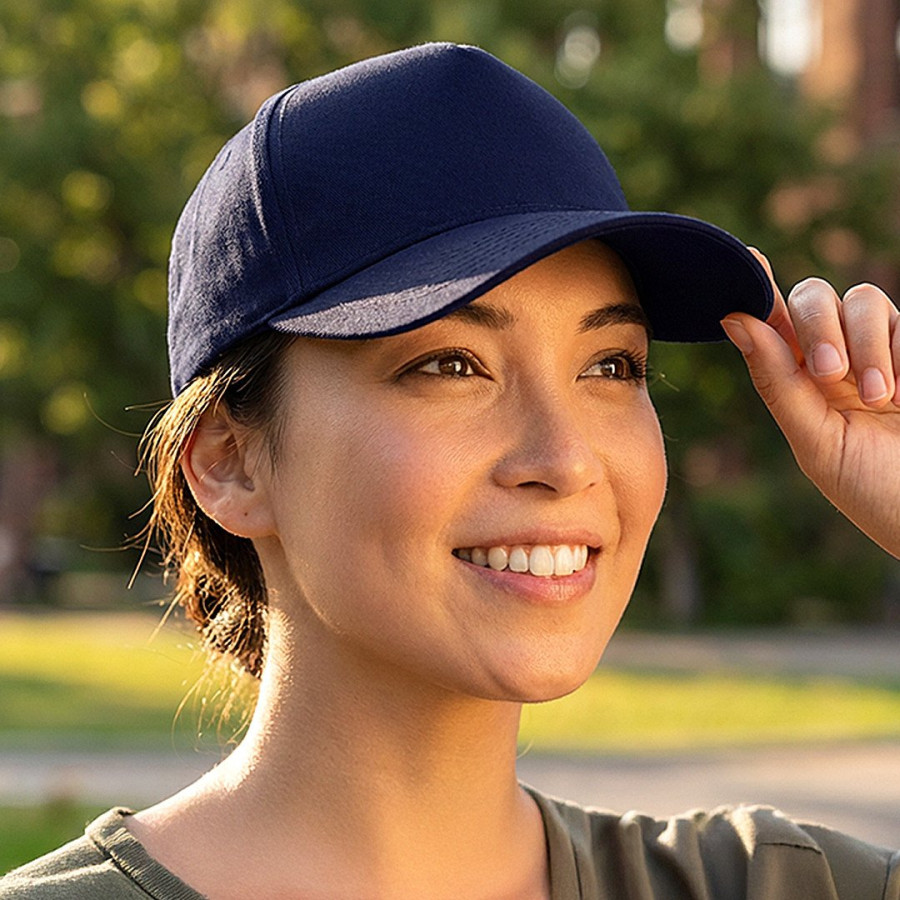 SUPER PROMO, cap, 5 panels, velcro back closure, dark gray