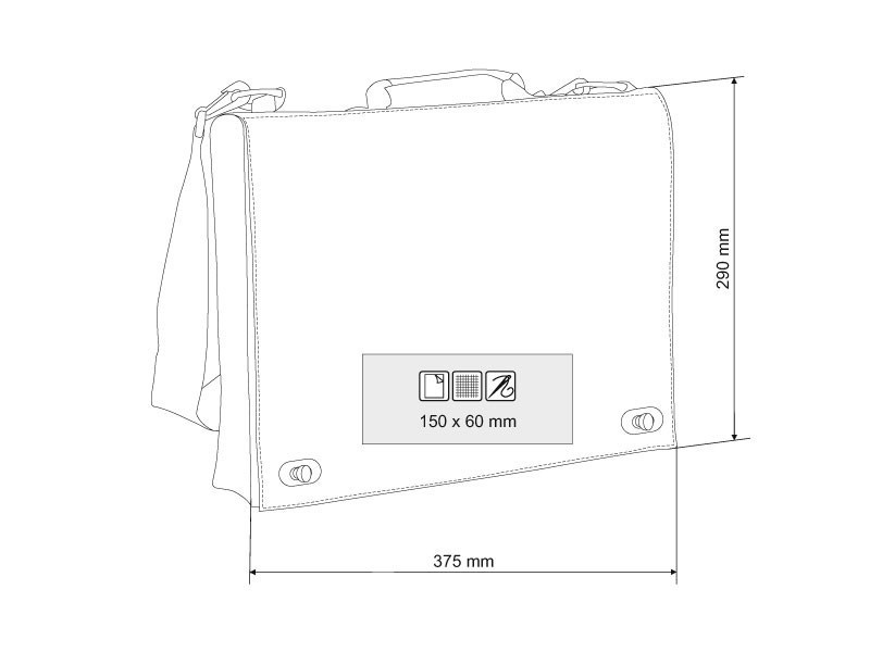 STUDIO, konferencijska torba, siva
