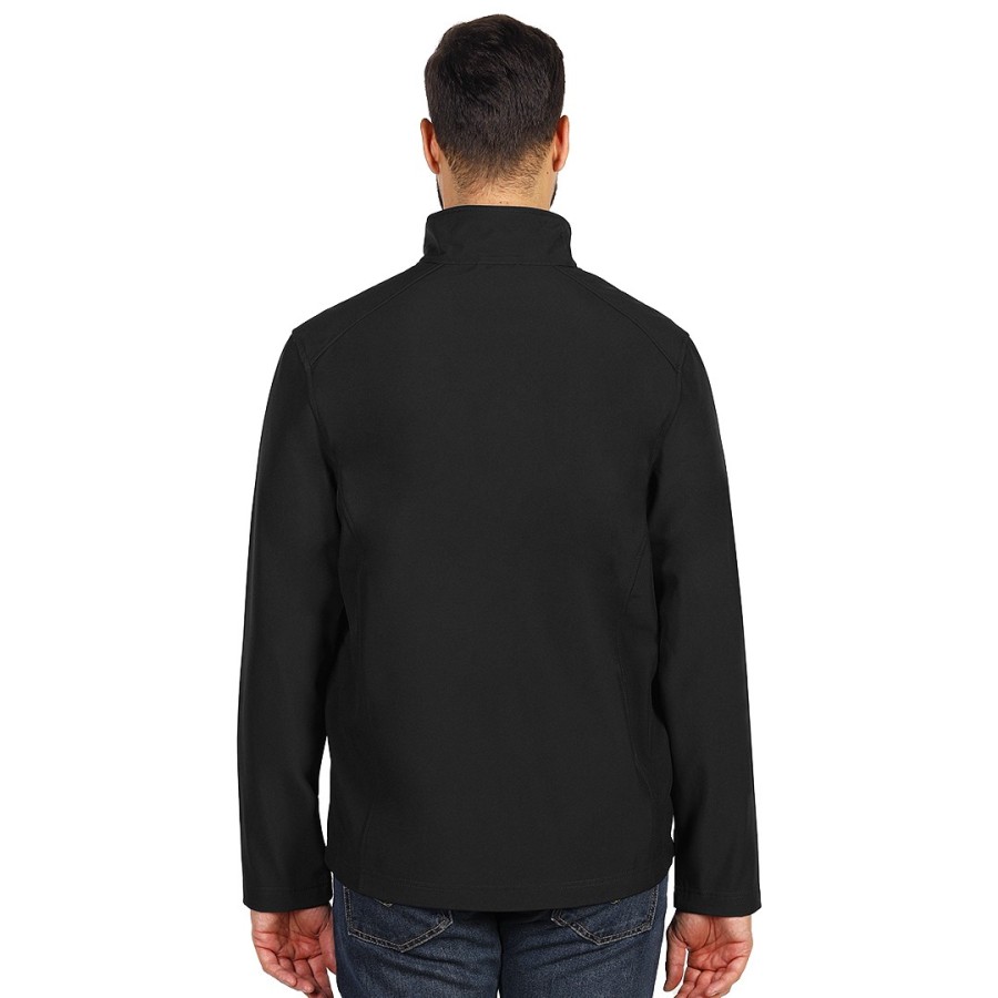 SKIPPER, unisex softshell jacket, black