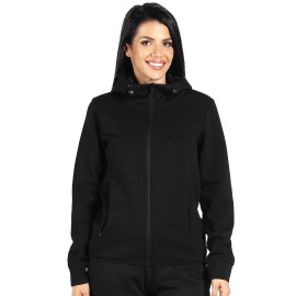 REBOUND WOMEN, woman's hooded sweatshirt, 300 g/m2, black