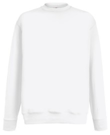 Fruit of the Loom, Lightweight Set-in Sweat, Classic Lightweight Men's Hoodie, White, XL
