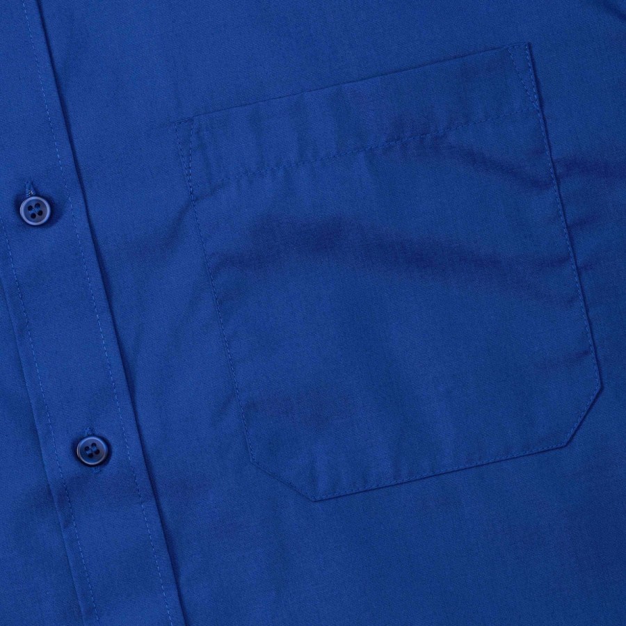 RUSSELL POLYCOTTON EASY CARE POPLIN Men's Long Sleeve Shirt