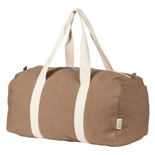 BOUNTY, recycled cotton duffle bag, 320 g/m2, beige