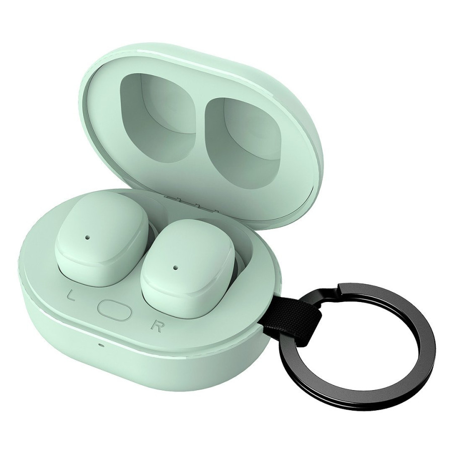 FLOYD, wireless stereo earbuds, pastel green