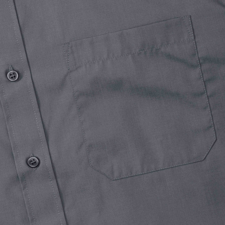 RUSSELL POLYCOTTON EASY CARE POPLIN Men's Long Sleeve Shirt