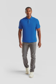 Fruit of the Loom Iconic Polo, men's polo shirt, heather royal, S
