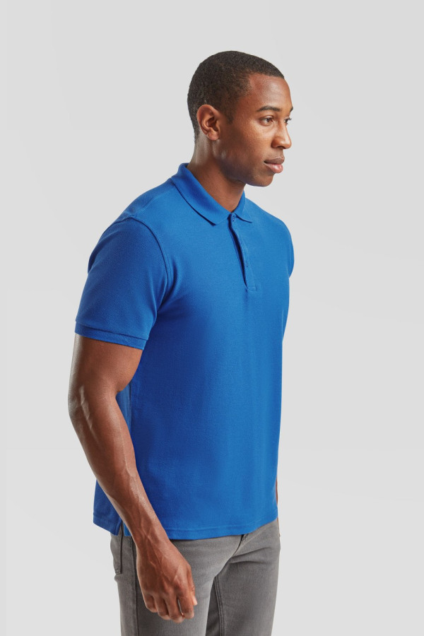 Fruit of The Loom Iconic Polo muška polo majica kratkih rukava pepeljasto rojal plava, S