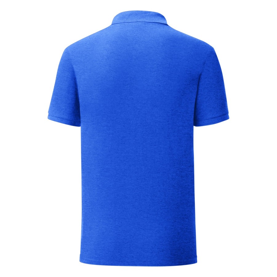Fruit of The Loom Iconic Polo muška polo majica kratkih rukava pepeljasto rojal plava, S