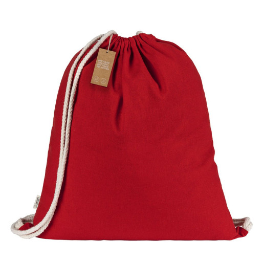 MELON RECYCLE 120, recycled cotton backpack, 120g/m2, red