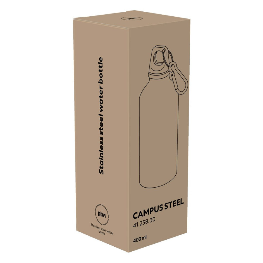 CAMPUS STEEL, boca za vodu, 400 ml, crvena