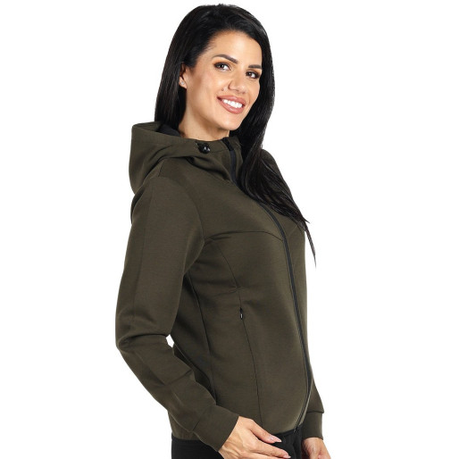 REBOUND WOMEN, woman's hooded sweatshirt, 300 g/m2, olive