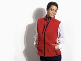 FEEDBACK WOMEN, women's softshell vest, red