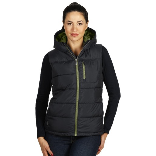STORM LADY, women’s padded winter vest, black