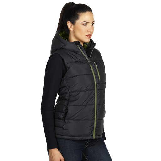 STORM LADY, women’s padded winter vest, black