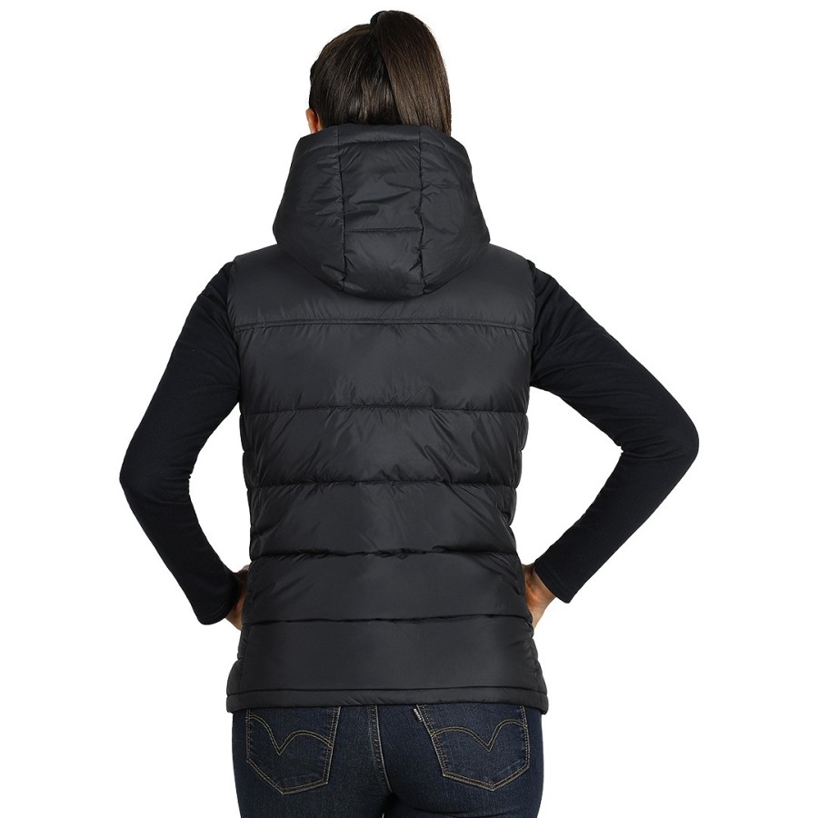 STORM LADY, women’s padded winter vest, black