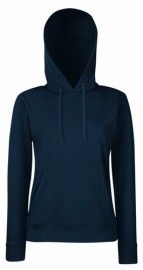 Fruit Of The Loom, Ladies Classic Hooded Sweat, hooded sweatshirt for women, dark waistcoat, XL