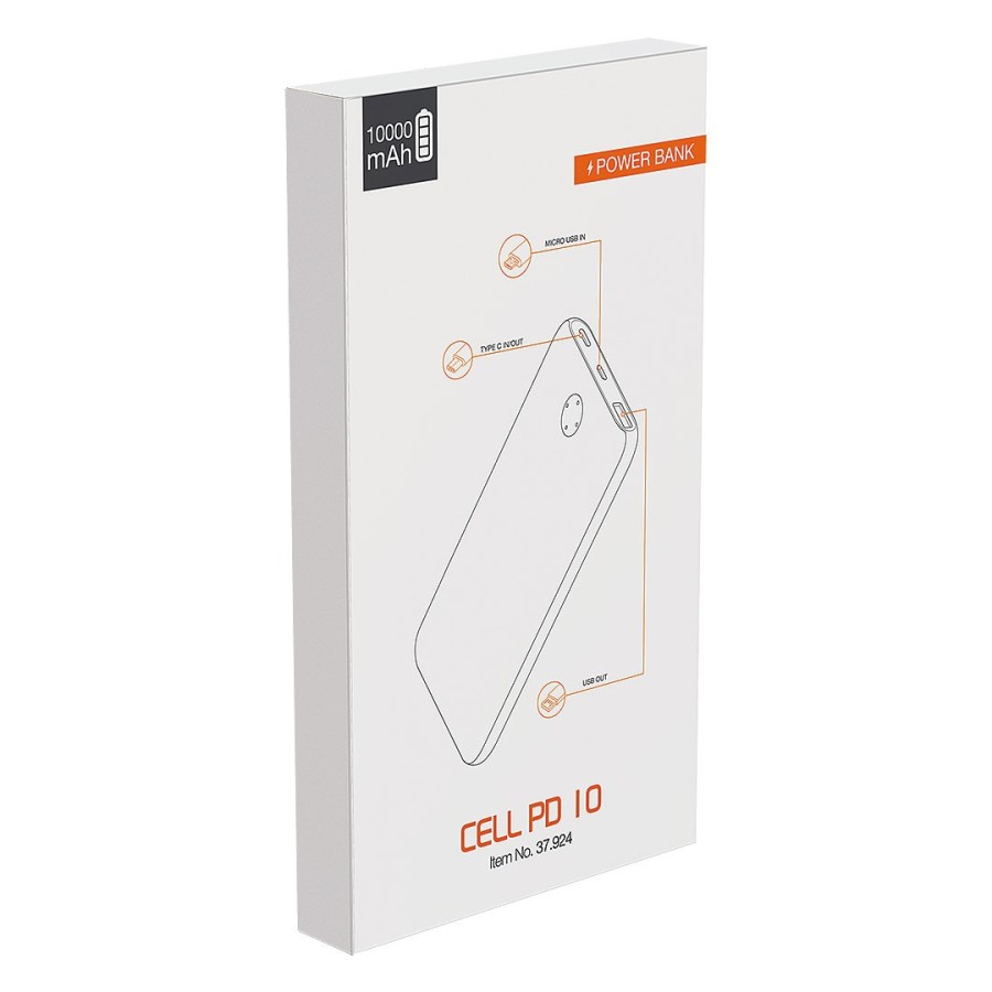CELL PD 10, power bank, 10000 mah, white
