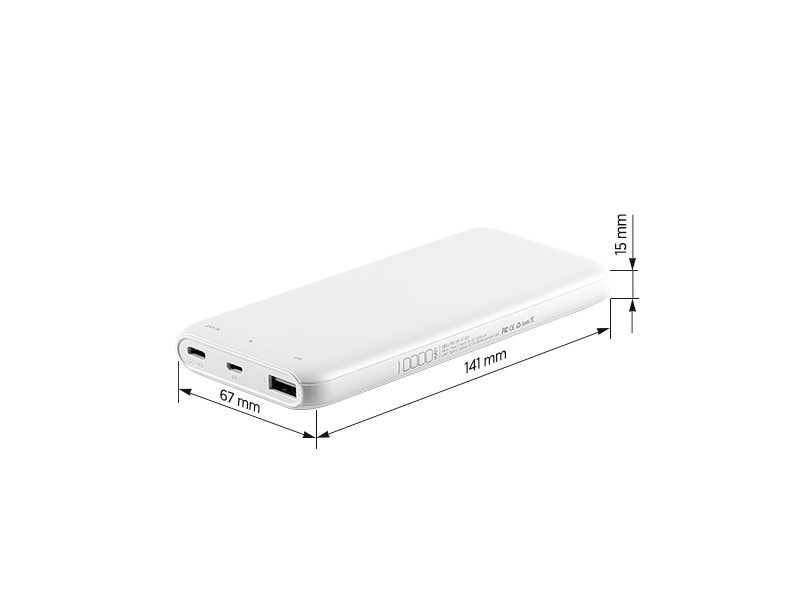 CELL PD 10, power bank, 10000 mah, white