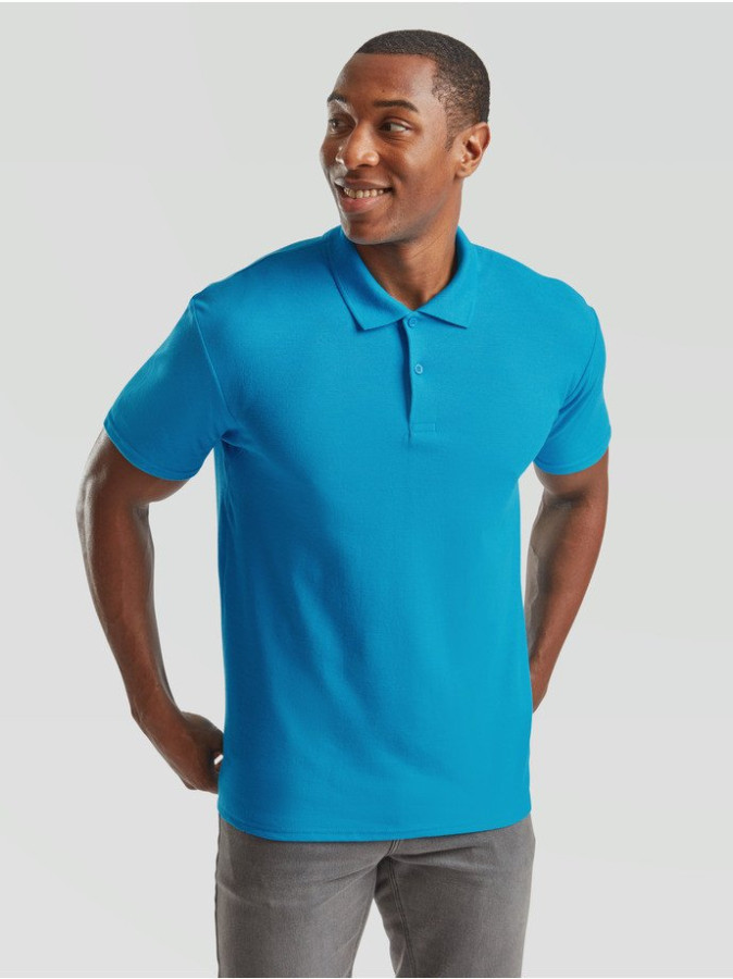 Fruit of the Loom, Original Polo, Polo majca za muškarce, azurno plava M