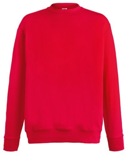 Fruit of the Loom, Lightweight Set-in Sweat, Classic Lightweight Men's Hoodie, Red, S