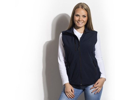 FEEDBACK WOMEN, women's softshell bodywarmer blue