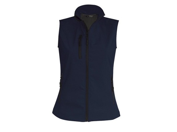 FEEDBACK WOMEN, women's softshell bodywarmer blue