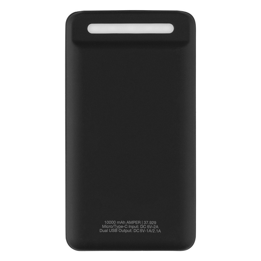 AMPER, wireless power bank, 10000 mah, black
