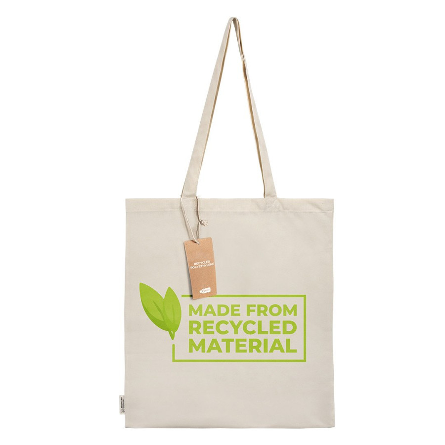 NATURELLA RPET, rpet shopping bag, beige