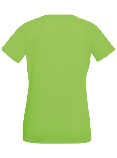 Fruit of the Loom, Performance, sports polyester T-shirt for women, lime, L