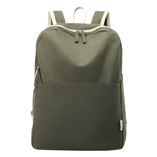 HERITAGE, recycled cotton backpack, 280 g/m2, olive