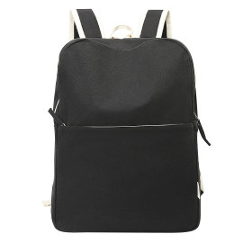 HERITAGE, recycled cotton backpack, 280 g/m2, black