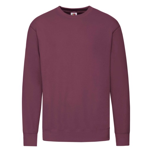 Fruit of the Loom, Lightweight Set-in Sweat, Classic Lightweight Men's Sweatshirt, Burgundy, M