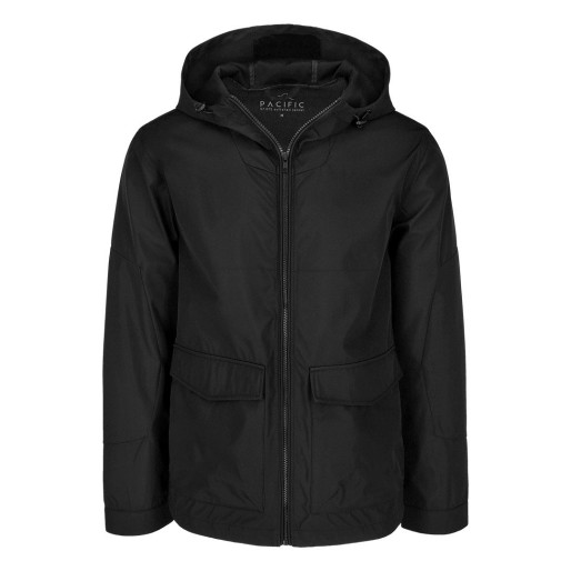 PACIFIC, softšel jakna sa kapuljačom, crna
