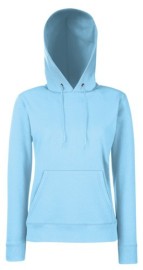 Fruit Of The Loom, Ladies Classic Hooded Sweat, Hoodie For Women, Sky Blue, S