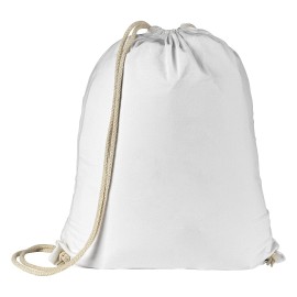 MELON COLOR 140, cotton backpack, 140 g/m2, white