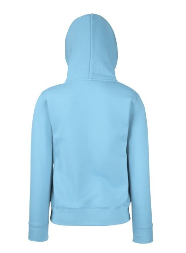 Fruit Of The Loom, Ladies Classic Hooded Sweat, duks sa kapuljačom za žene, nebesko plava, L