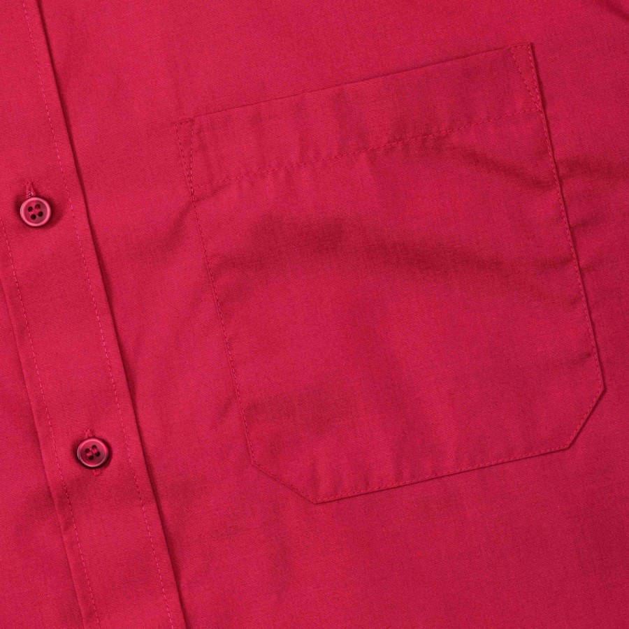 RUSSELL men's long sleeve shirt POLYCOTTON EASY CARE POPLIN.Elegant and versatile material.Classic, two buttons on cuff.35% Poplin cotton / 65% polyester, 110/105 g / m2.Drying at 50 degrees.EASY CARE -dry quickly , easily ironed white XS