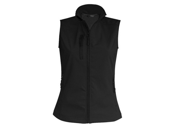 FEEDBACK WOMEN, women's softshell vest, black
