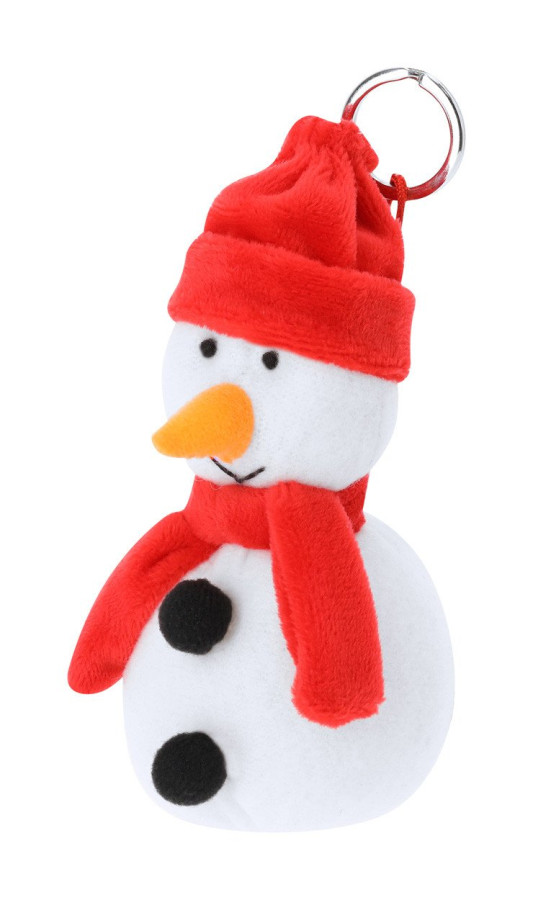 Cardix Christmas plush keyring, snowman