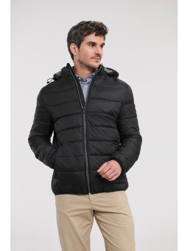 Russel Europe Mens Hooded Nano Jacket, poslovna jakna za muškarce