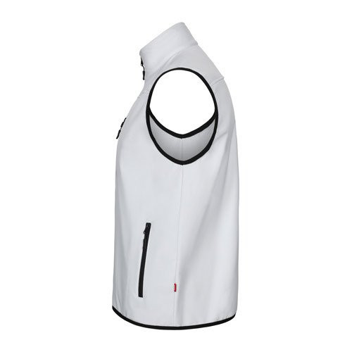 VL VARUNA. Soft shell prsluk (280g/m²), sa polarnom postavom, od poliestera (94%) i elastina (6%)