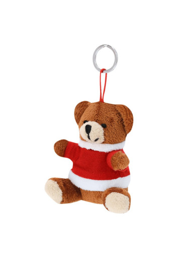 Cardix Christmas plush keyring, bear
