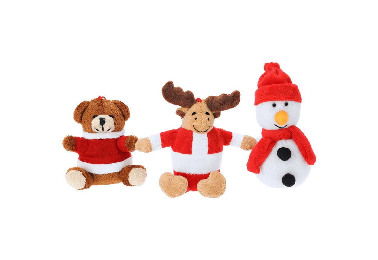 Cardix Christmas plush keyring, bear