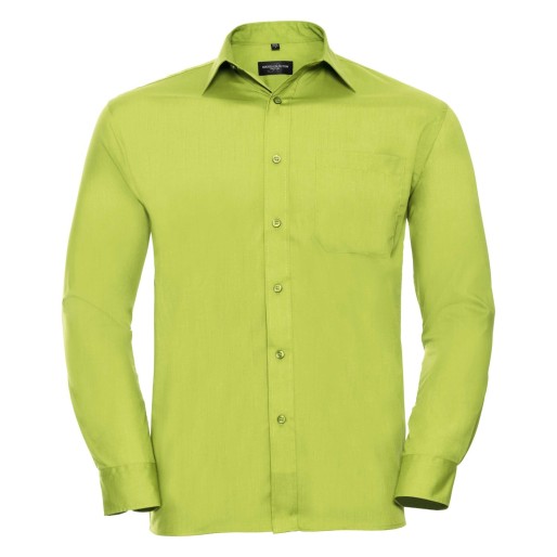 RUSSELL POLYCOTTON EASY CARE POPLIN Men's Long Sleeve Shirt