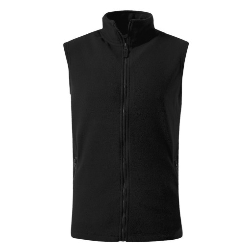 GLECHER VEST, prsluk od brušenog flisa, crni